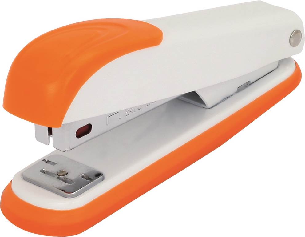 Zszywacz S6120B biały/pomarańczowy zszywa do 28 kartek