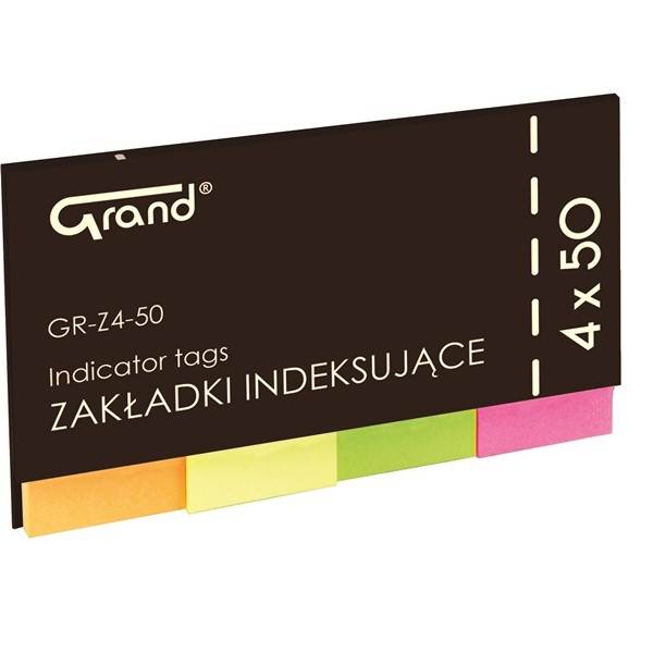 Zakładki indeksujace GRAND GR-Z4-50 flagi 50x20 mm