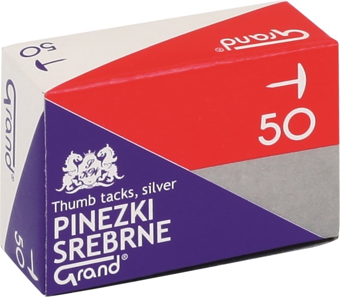 Pinezki S50 srebrne 50 szt.