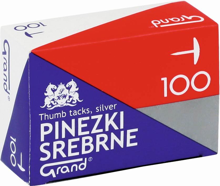 Pinezki S100 srebrne 100 szt.
