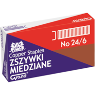 Zszywki miedziane #24/6 do 25 kartek 1000 szt.