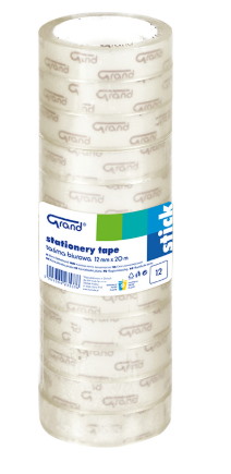 Taśma biurowa 12 x 20 12 mm x 20 y słupek = 12 szt.