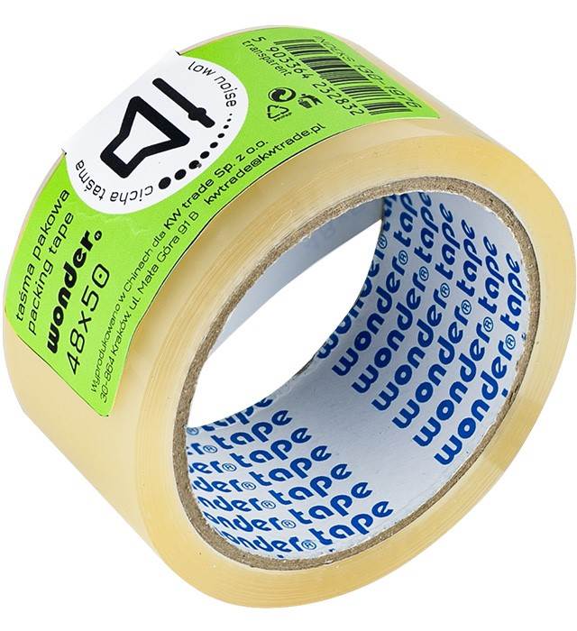 Taśma pakowa CICHA WONDER 48x50 transparent A2K