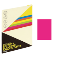 Etykiety samoprzylepne kolorowe A4 różowy op. = 25 arkuszy