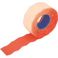 Etykiety falowane 26 x 12 mm czerwony 800 szt. w rolce