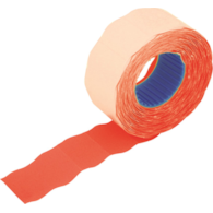 Etykiety falowane 26 x 12 mm czerwony 800 szt. w rolce