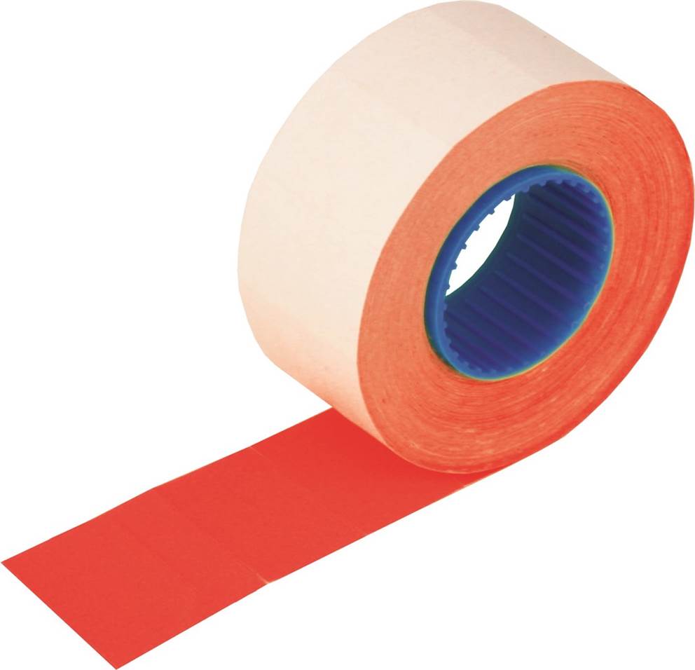 Etykiety proste 26 x 16 mm czerwony 700 szt. w rolce