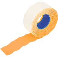 Etykiety falowane 26 x 12 mm pomarańczowy 800 szt. w rolce