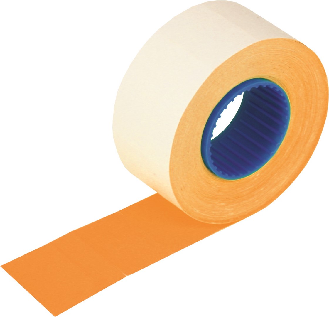 Etykiety proste 26 x 16 mm pomarańczowy 700 szt. w rolce