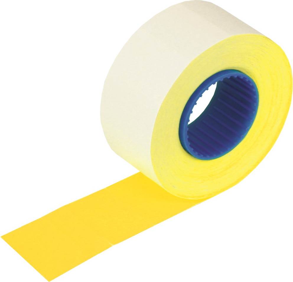 Etykiety proste 26 x 16 mm żółty 700 szt. w rolce