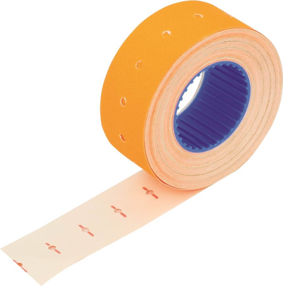 Etykiety proste 22 x 12 mm pomarańczowy 800 szt. w rolce