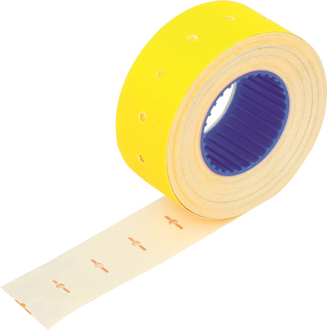 Etykiety proste 22 x 12 mm żółty 800 szt. w rolce