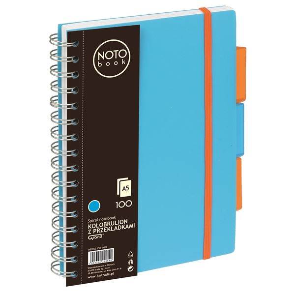 Kołobrulion Grand NOTO Book # A5/100 kartek niebieski