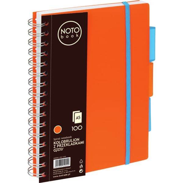 Kołobrulion Grand NOTO Book # A5/100 kartek pomarańczowy