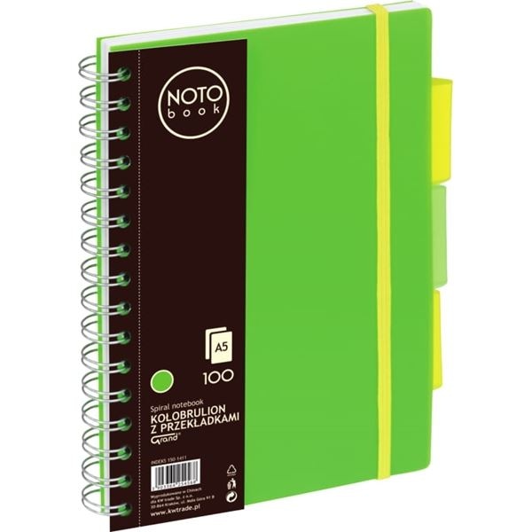 Kołobrulion Grand NOTO Book # A5/100 kartek zielony