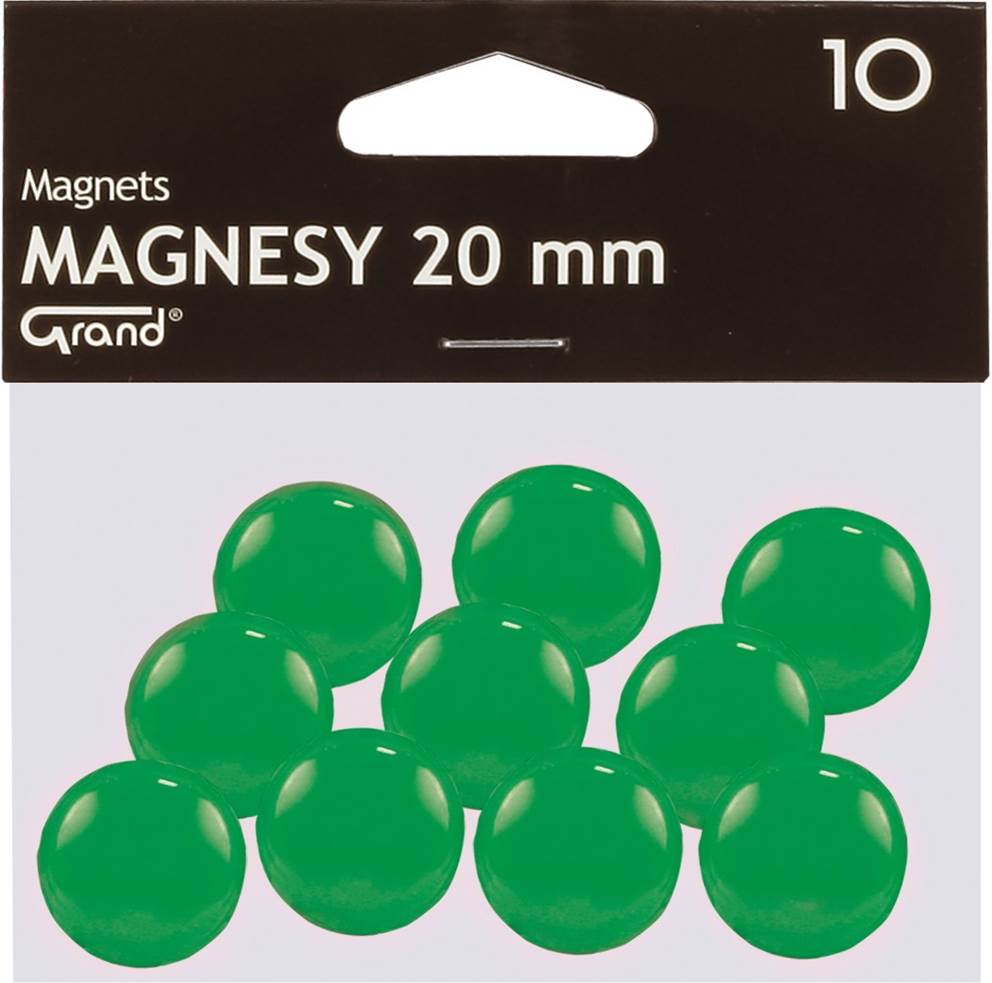 Magnes 20mm GRAND zielony 10 szt