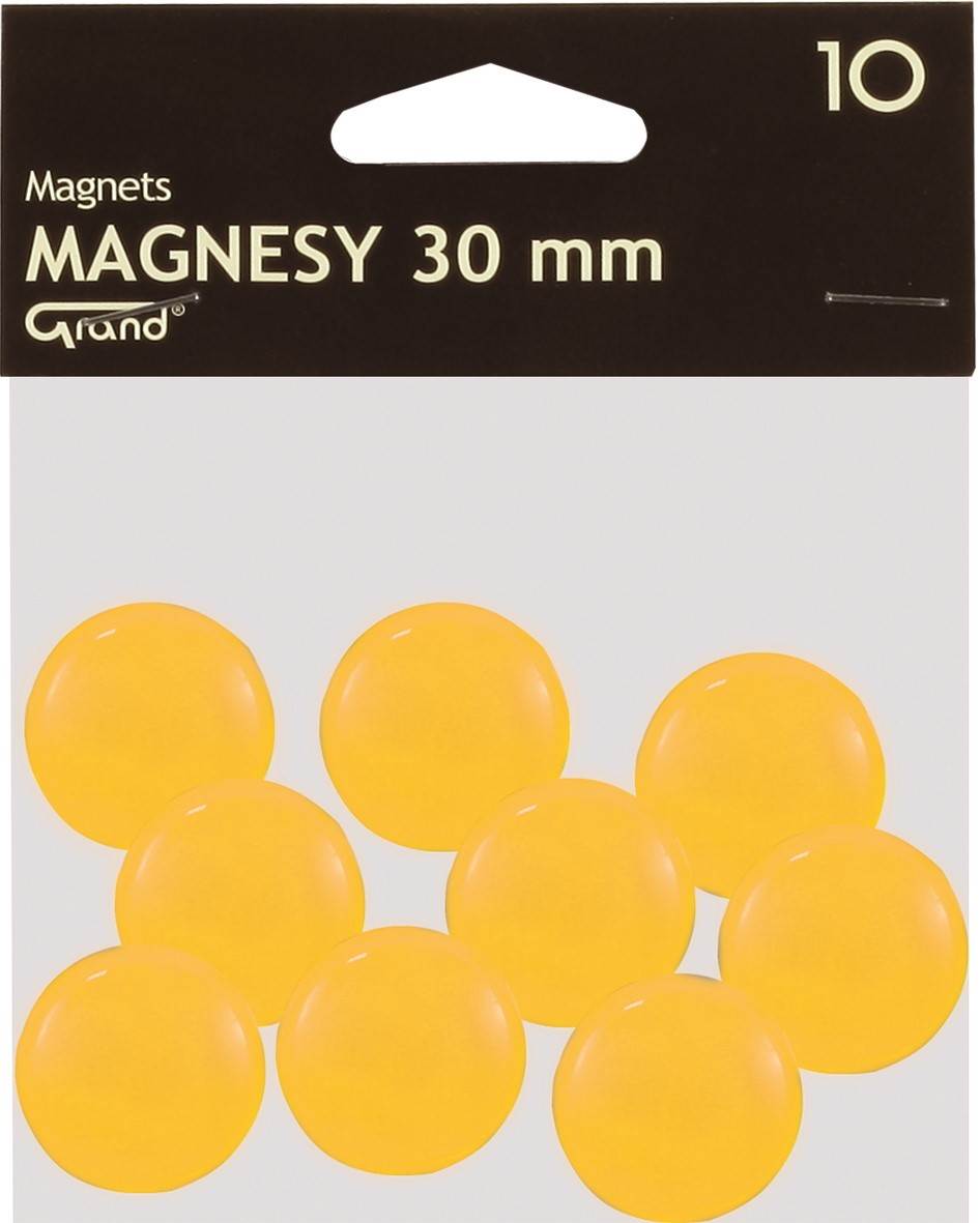 Magnes 30mm GRAND żółty 10 szt