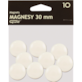 Magnes 30mm GRAND biały 10 szt