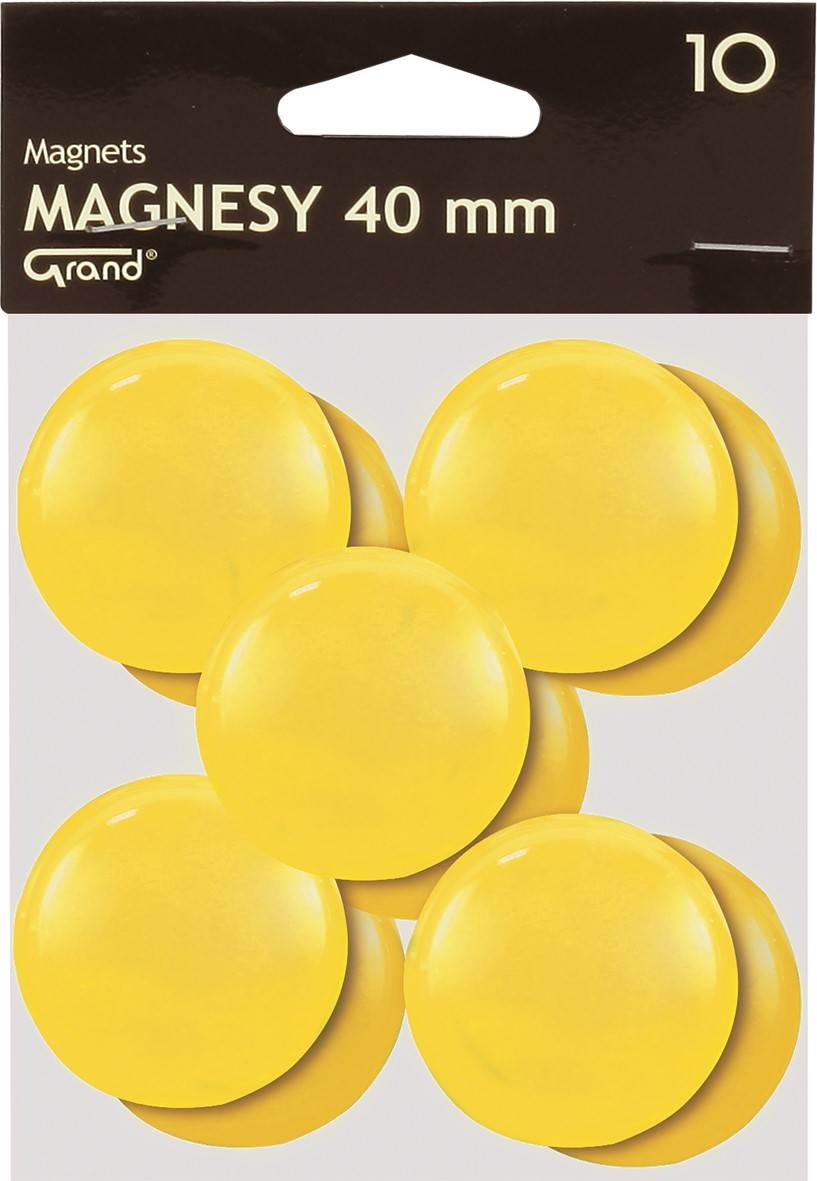 Magnes 40mm GRAND żółty 10 szt