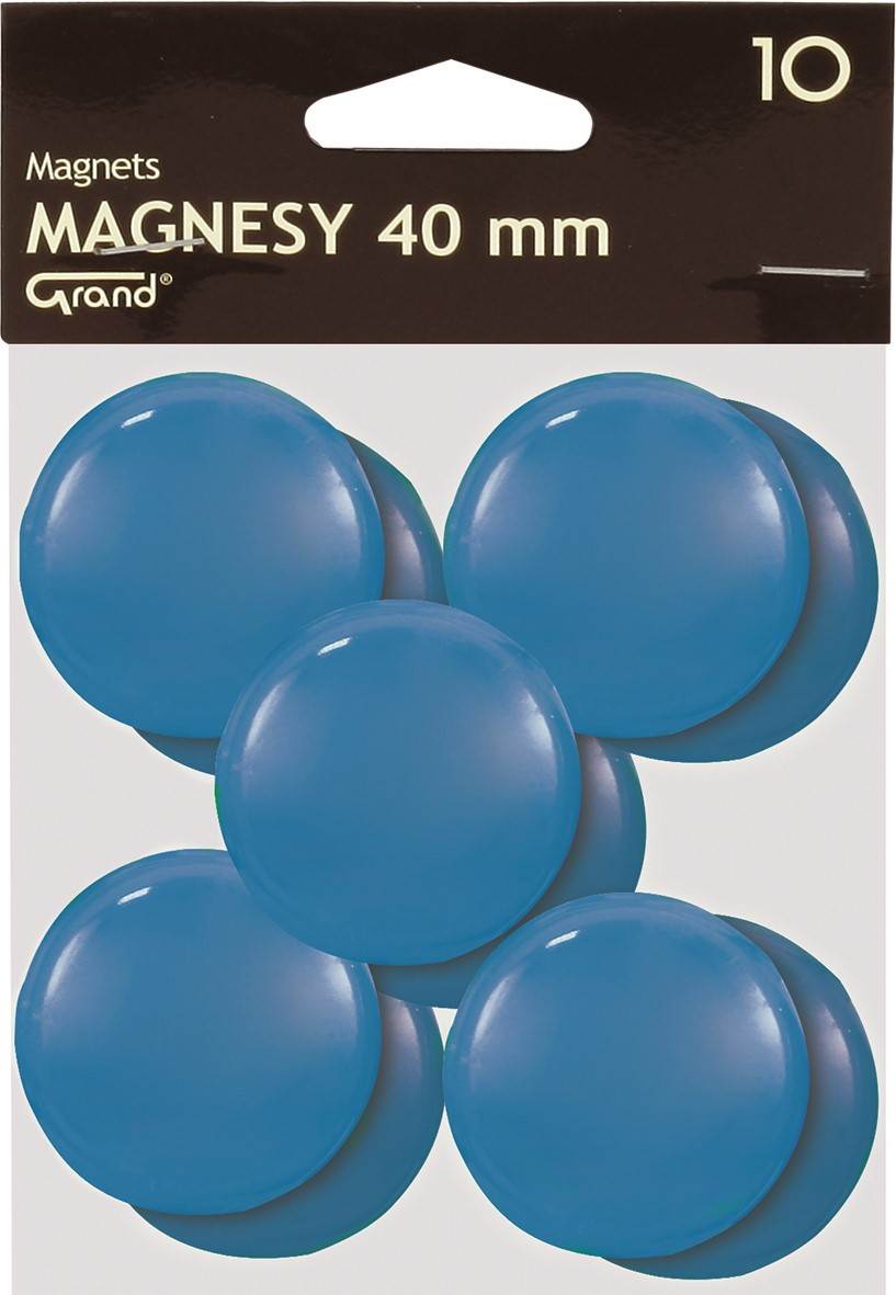 Magnes 40mm GRAND niebieski 10 szt
