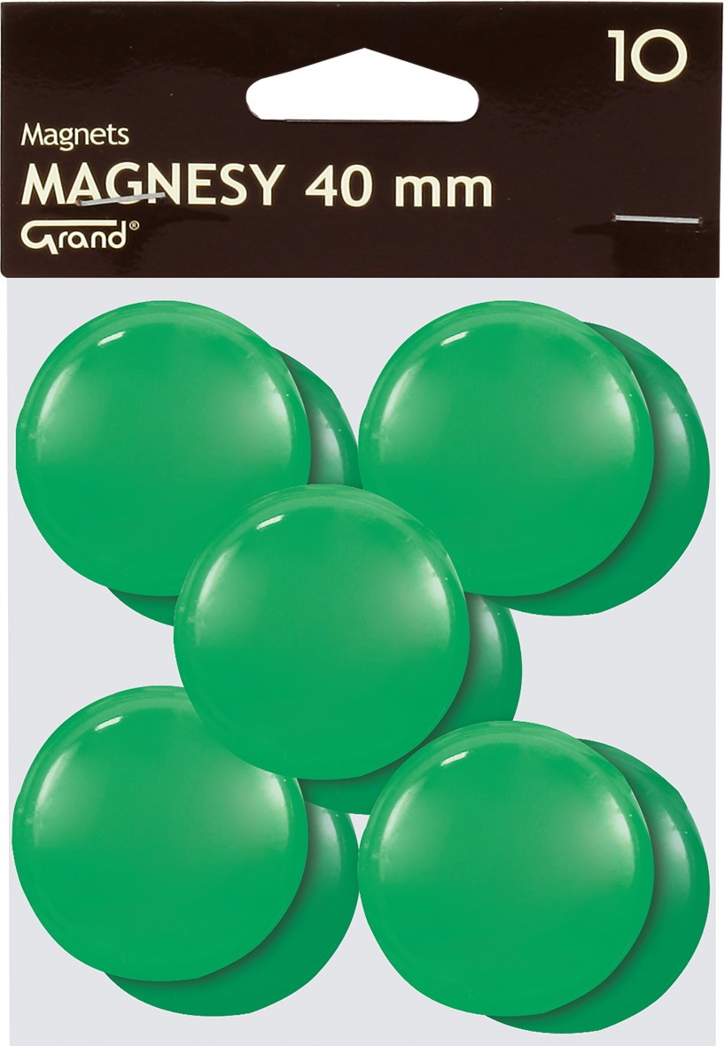 Magnes 40mm GRAND zielony 10 szt