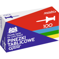 Pinezki tablicowe 100 szt. tekturowe opakowanie