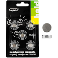 Magnesy neodymowe GR-N510 10 mm GRAND 5 szt.