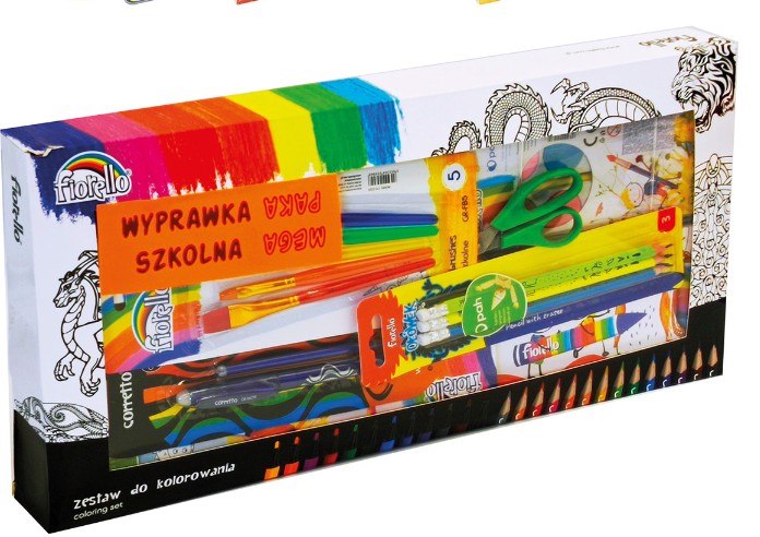Zestaw Wyprawka szkolna MEGA PAKA - 20 elementów