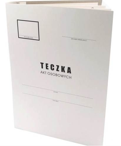 Teczka tekturowa A4 do akt osobowych ARO biała
