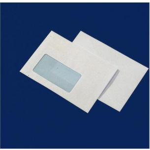 Koperty białe C6 SK z okienkiem lewym (114 x 162 mm) 50 szt.