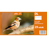 Koperty białe DL SK (110 x 220 mm) 25 szt.