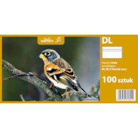 Koperty białe DL SK (110 x 220 mm) 100 szt.