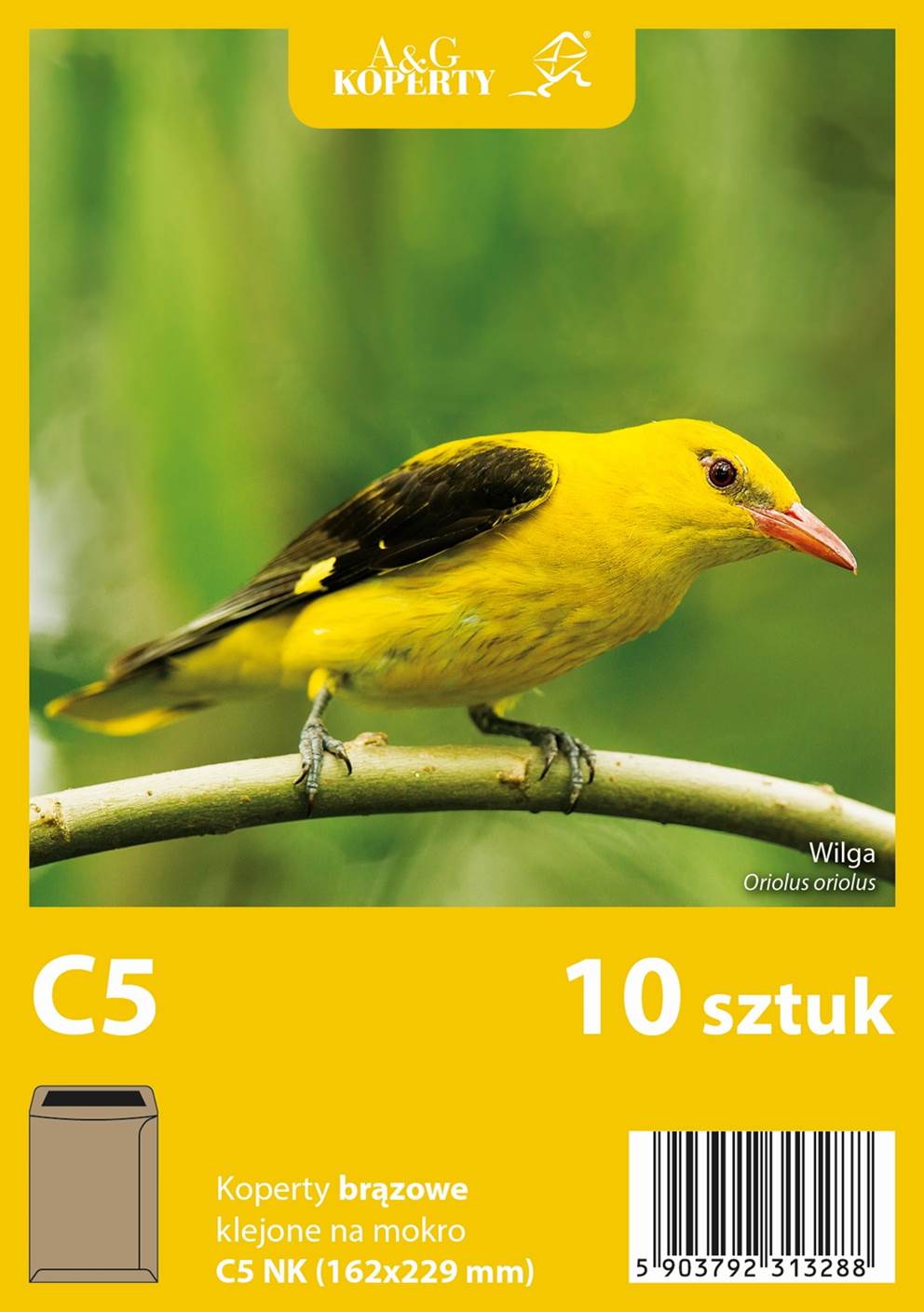 Koperty brązowe C5 NK (162 x 229 mm) 10 szt.