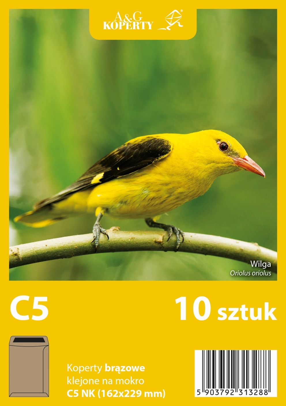 Koperty brązowe C5 NK (162 x 229 mm) 10 szt.
