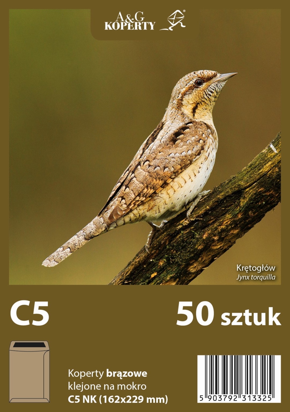 Koperty brązowe C5 NK (162 x 229 mm) 50 szt.