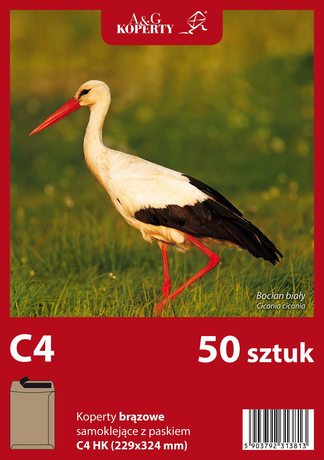 Koperty brązowe C4 HK (229 x 324 mm) 50 szt.