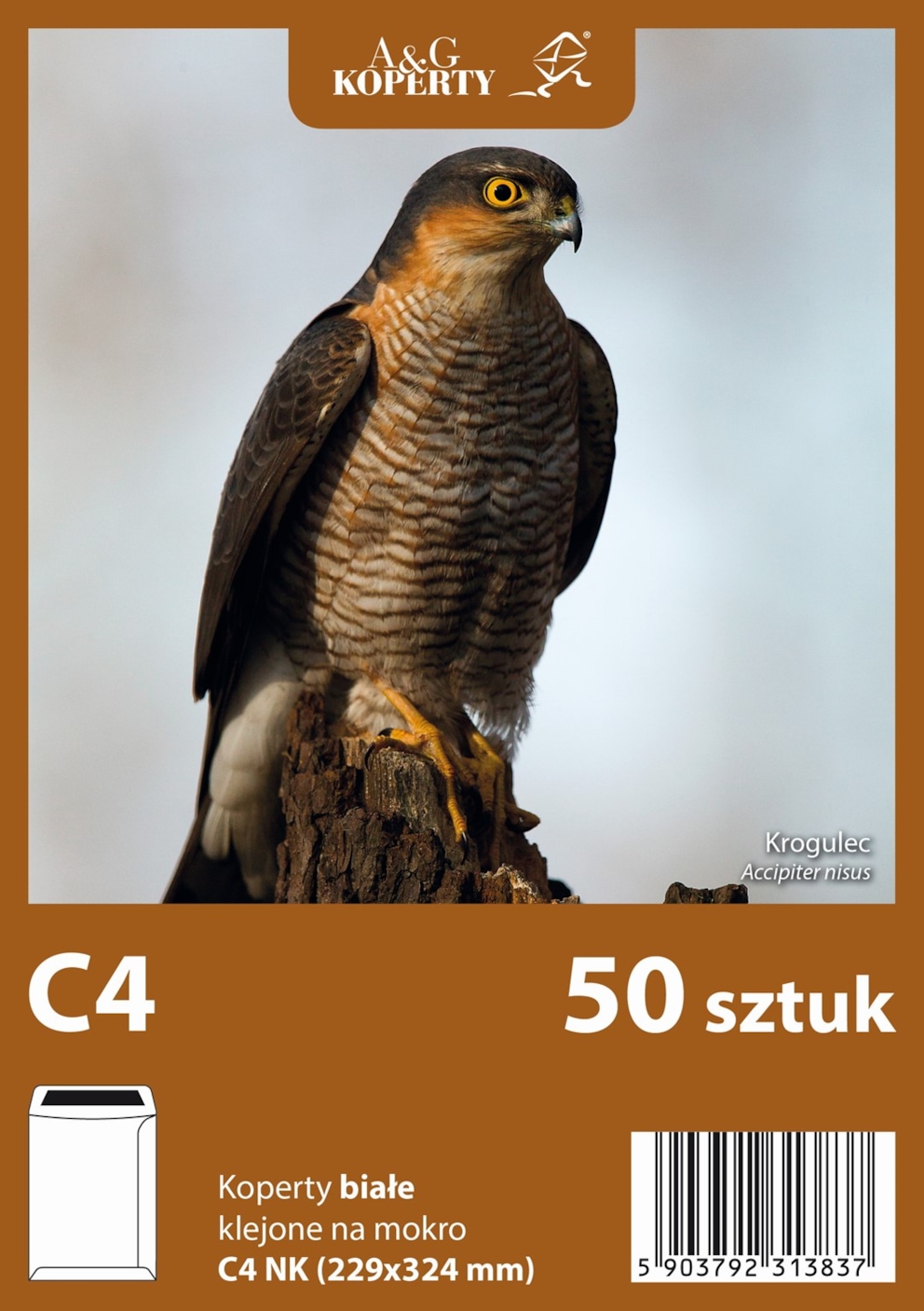 Koperty białe C4 NK (229 x 324 mm) 50 szt.