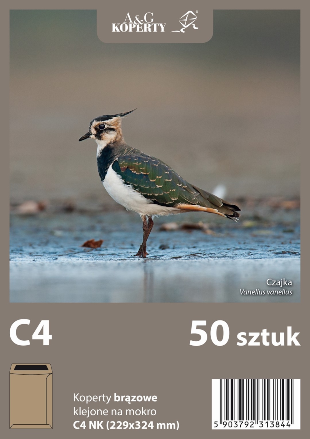 Koperty brązowe C4 NK (229 x 324 mm) 50 szt.