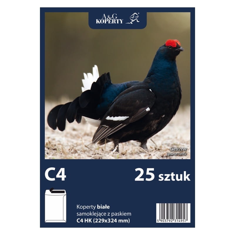 Koperty białe C4 HK (229 x 324 mm) 25 szt.