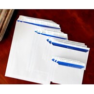 Koperty białe C5 HK Delux 162x229mm poddruk granatowy 120g 500 szt.