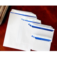 Koperty białe C5 HK Delux 162x229mm poddruk granatowy 120g 500 szt.