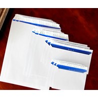 Koperty białe C6 HK Delux 114x162mm poddruk granatowy 120g 25 szt.