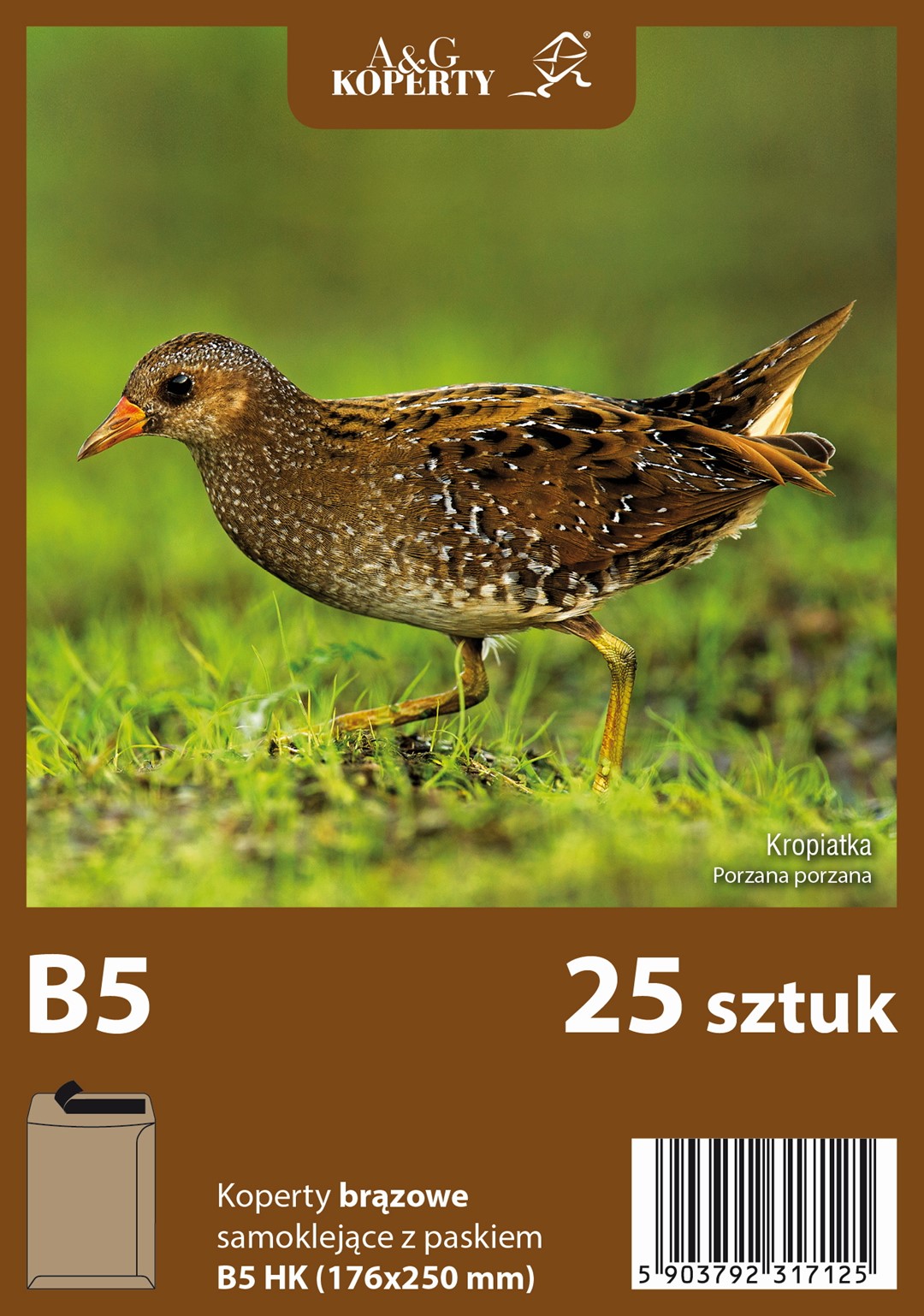 Koperty brązowe B5 HK (176 x 250 mm) 25 szt.