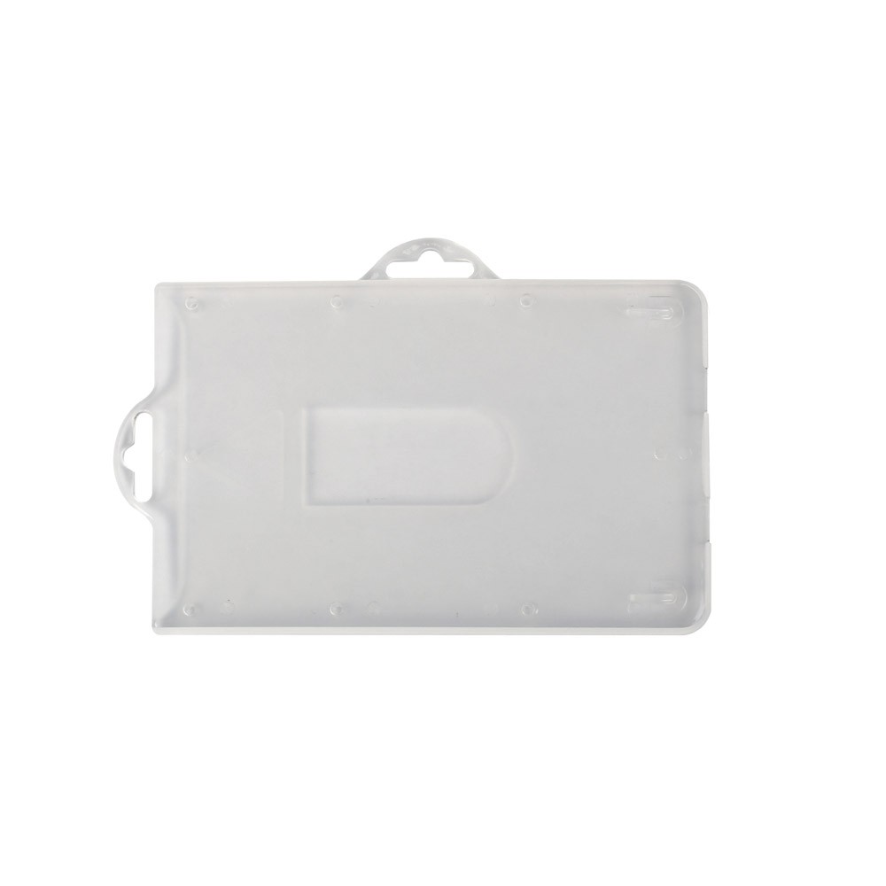 Identyfikator plastikowy twardy pionowy lub poziomy na karty plastikowe - O.BADGE HOLDER UNIVERSAL - 55 x 90 mm - 50 sztuk