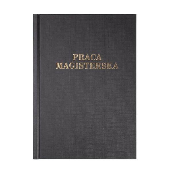 Okładka twarda z napisem - O.HARD Classic - 304 x 212 mm (A4+ pionowa) - Praca Magisterska CZARNA OPUS