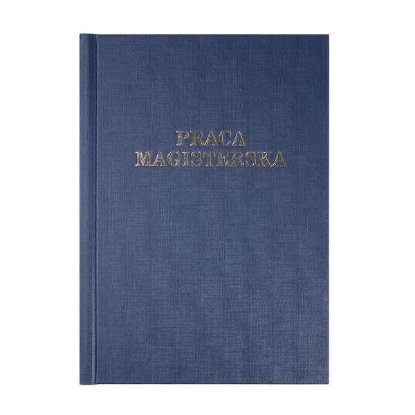 Okładka kanał  A Praca Magisterska twarda granatowa OPUS