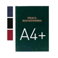 Okładka twarda z napisem - O.HARD Classic - 304 x 212 mm (A4+ pionowa) - Praca Magisterska ZIELONA OPUS