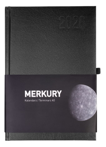 Kalendarz term  Merkury  czarny 2026 dz/str