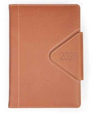 Kalendarz term Westa A5 brązowy 026 ukł dzienny
