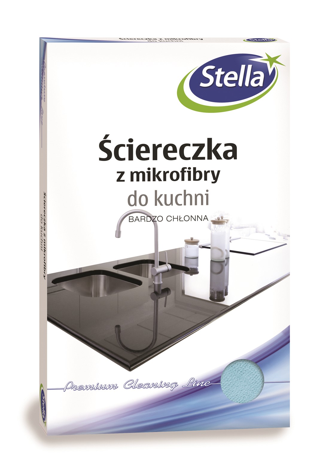 Ściereczka z mikrofibry STELLA, do kuchni, 1 szt., mix